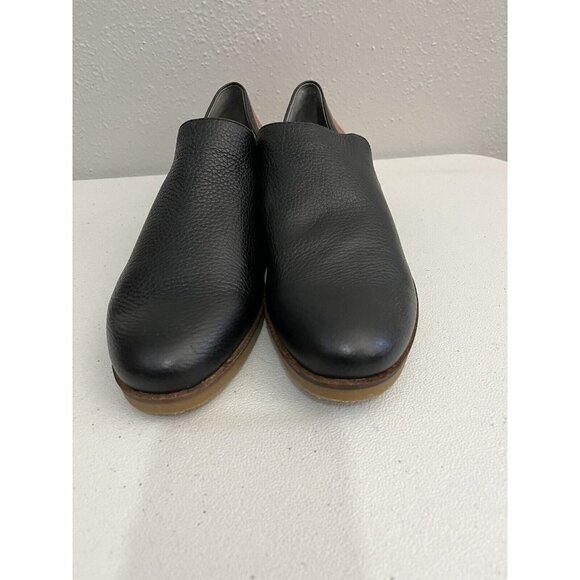 Lori Goldstein Flat Loafers Women 9.5 Black And Rose Gold Slip on Leather Upper - Picture 2 of 12